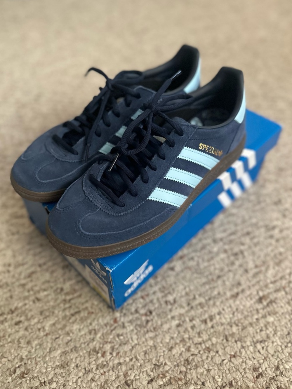 Adidas Spezial Unisex Sneakers Navy Blue & Light Blue Size M8/W9